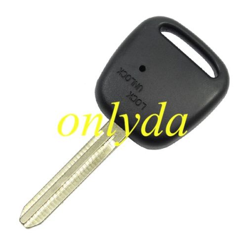 For toyota 1 button remote key with light hole with TOY43 blade