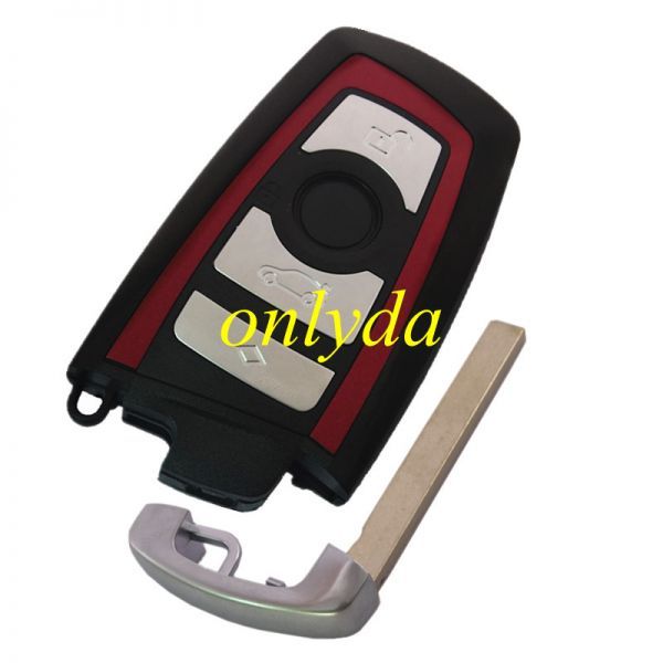 4 button remote key blank (Red ) with blade