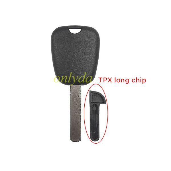 For Peugeot transponder key blank (can put TPX long chip )