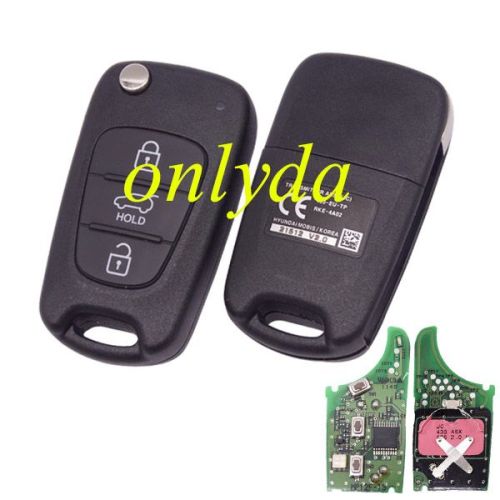 For  hyun 3 button remmote key 433mhz   without chip