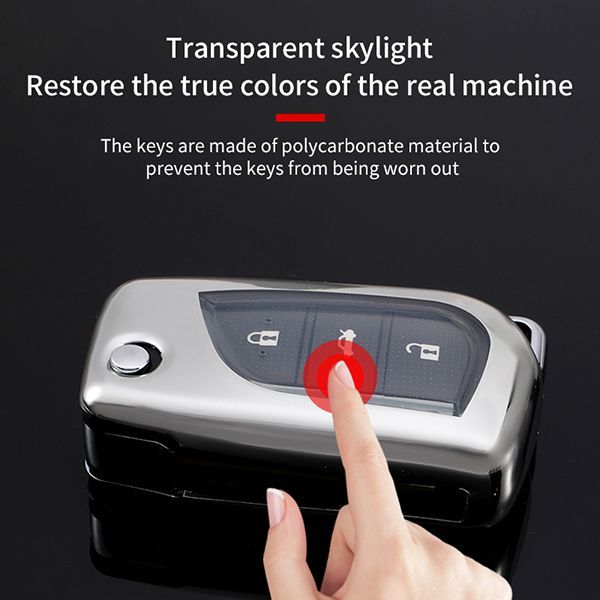 For Toyota TPU protective key case  black or red color, please choose