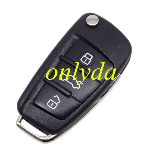 For MQB Keyless  flip remote ID48 chip 434mhz ASK model Rem:8vo837220D 8vo837220 8vo837220G