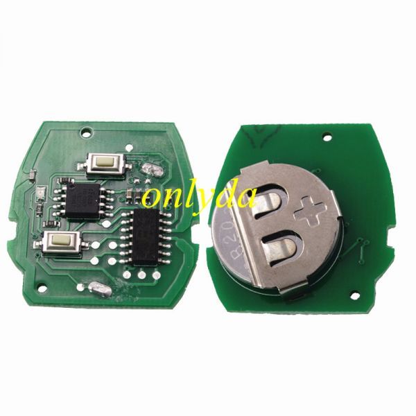 For MINI 2 button remote key with PCF7930AS chip 434mhz/315mhz