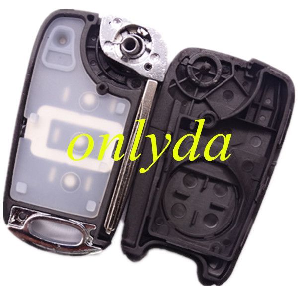 For 3 button flip remote key shell