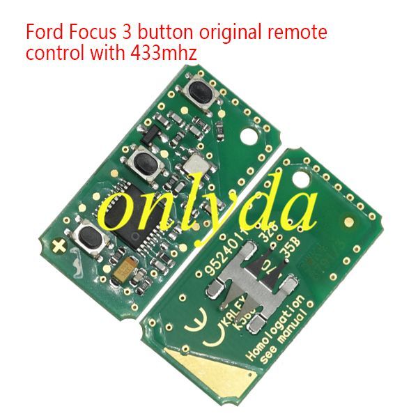 For Ford Focus 3 button Remote Key control with 433mhz