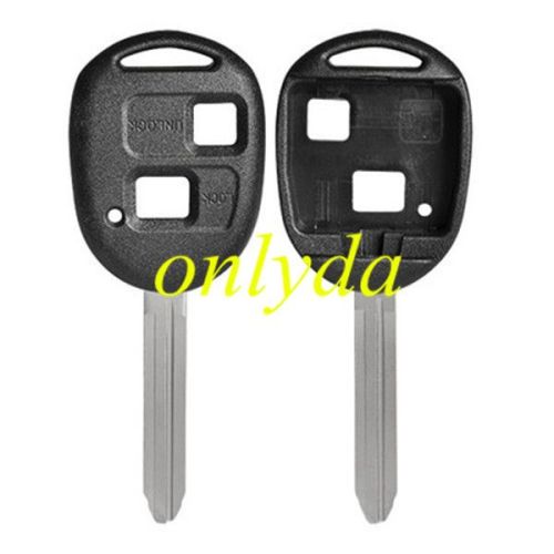 2 button key shell with TOY43-SH2 blade（ flat back cover , no logo place）