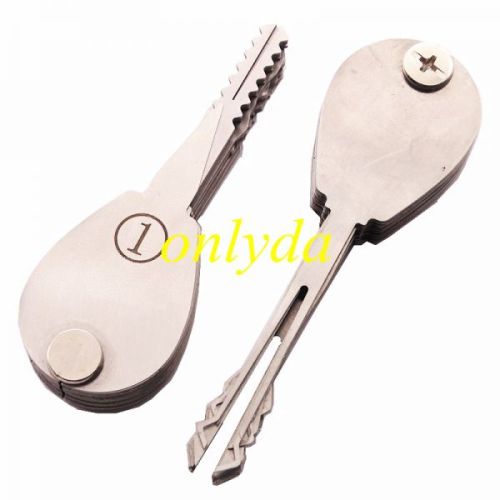 For HUK car flip lock pick set, use for house locks, car locks, motorcycle locks