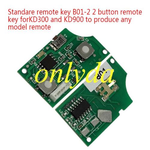 Standare remote key   B01-2 2 button remote key for KDX2 and KD Max to produce any model  remote