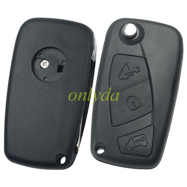 For 3 button remote key blank black one with GT15R blade