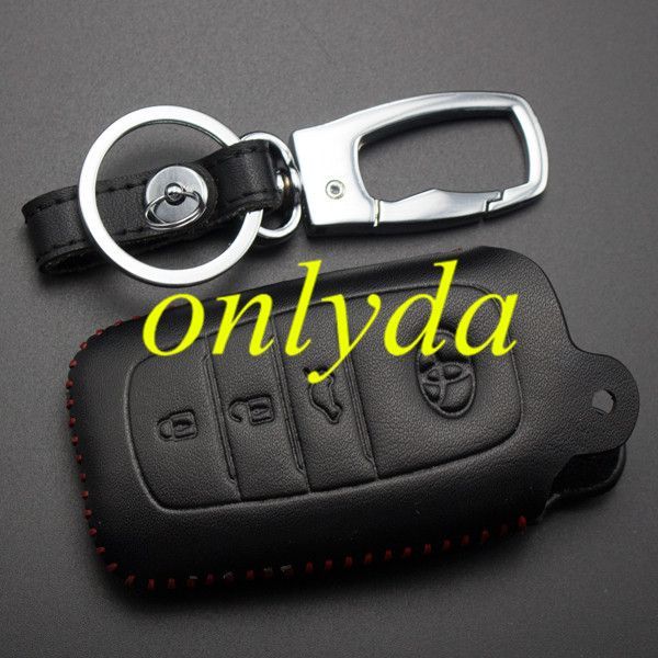 For Toyota 3button key leather case 14COROLLA, Rezi, 14RAV4,Levin