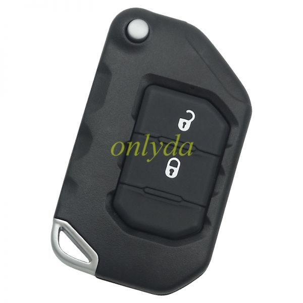 For Jeep 2 button remote key blank with logo