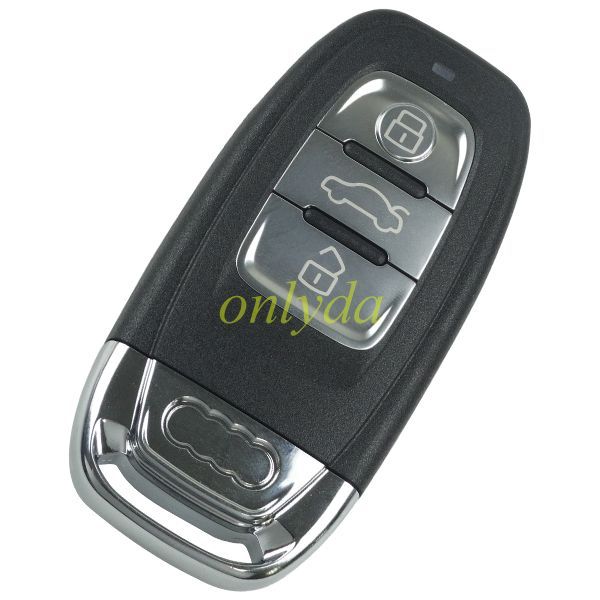 For Audi 3 button remote key shell with blade with logo