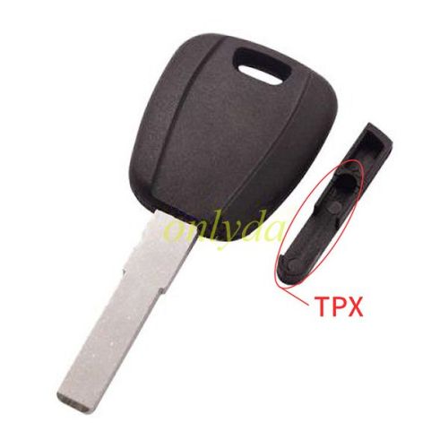 For Transponder key blank -(can put TPX long chip and Ceramic chip) blank color is black with SIP22 blade