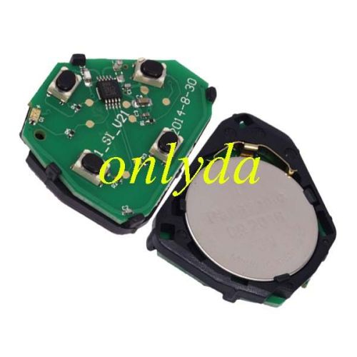 For Toyota 2B Remote key with 4D67 Transponder with 315mhz/434mhz