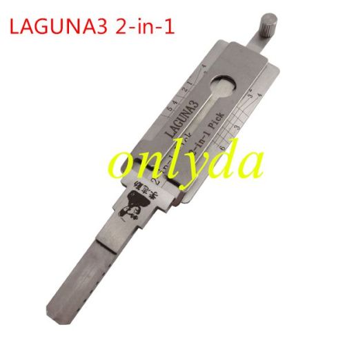 For Lishi laguna 3 lock pick and decoder together  2 in 1 used for Renault Laguna