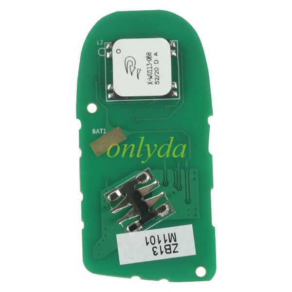 Ford model KEYDIY Remote key 4 button ZB13-4 smart key only have PCB for KD-X2 and KD MAX