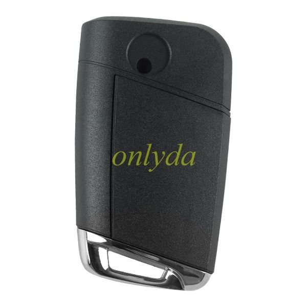 For  VW  MQB platm 3 button Keyless flip remote key  with AES ID48 chip-434mhz & HU66 blade, used  T-Cross,  ect