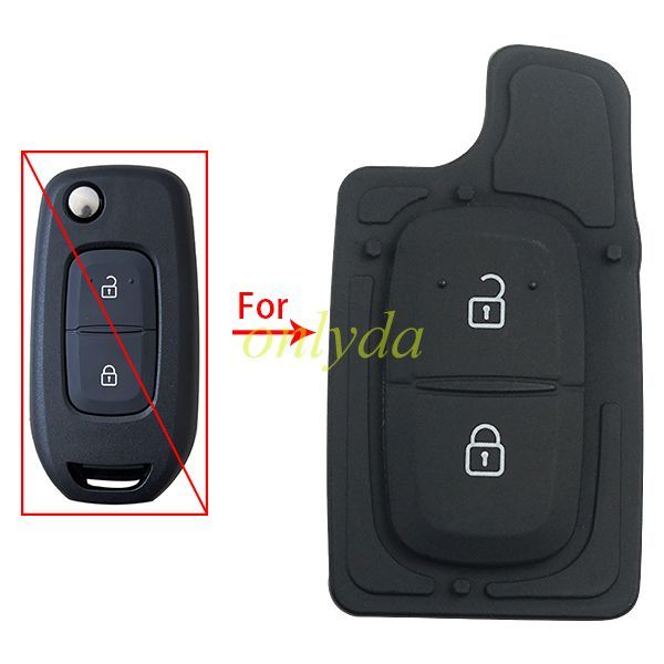 For Renault 2 button blank pad  flip key shell