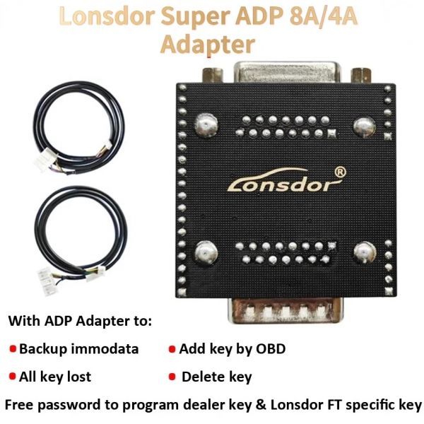 Lonsdor ADP Toyota 8A /4A adapter support 90% toyota/ lexus proximity progaram without password