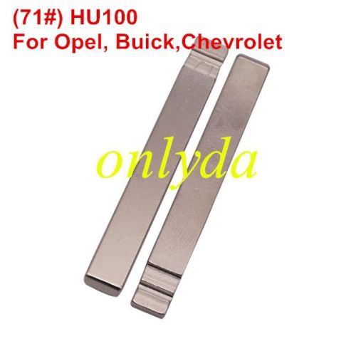 KEYDIY brand key blade 71# HU100 for  Opel, Buick