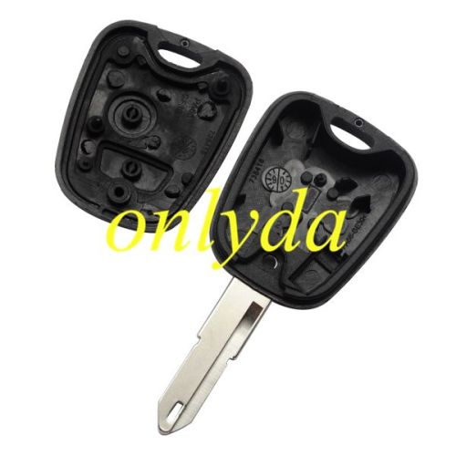 For Citreon 2 button remote key shell with badge, blade NE73