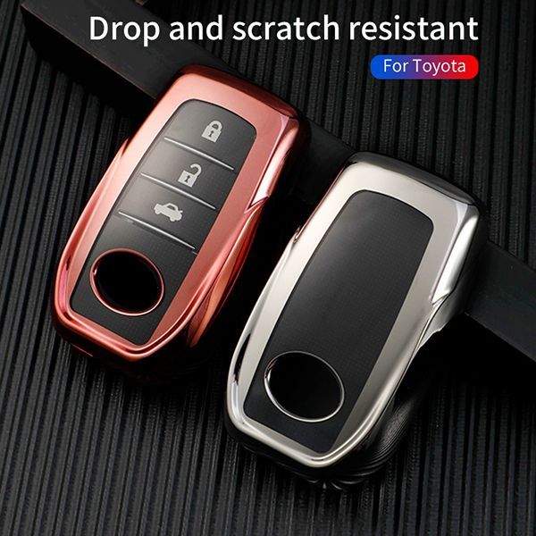 For Toyota TPU protective key case  black or red color, please choose