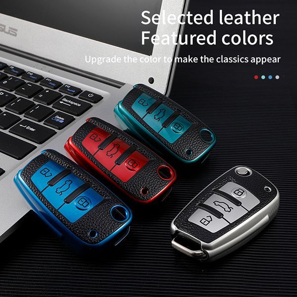 For Audi A3/Q3/Q2L/A1/S3 3button TPU protective key case,please choose the color