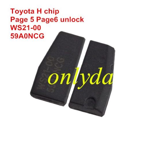 For  Toyota H chip. P5, P6 is unlocked   WS21-00 59A0NCG Model:39