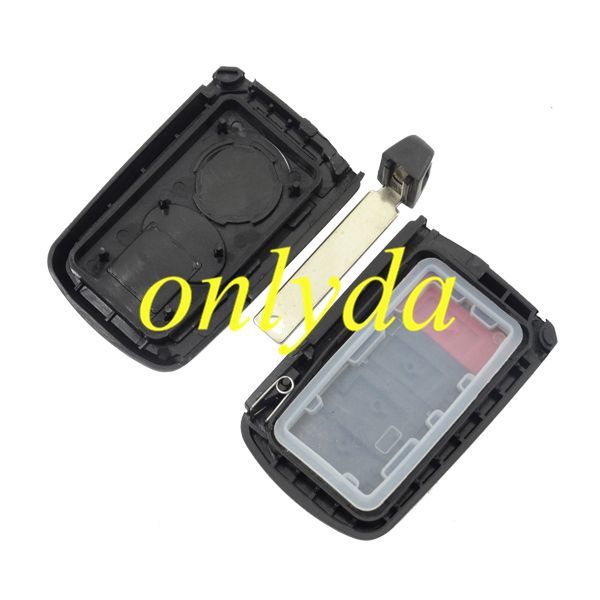 For Toyota 2+1 button remote key shell, the button is square