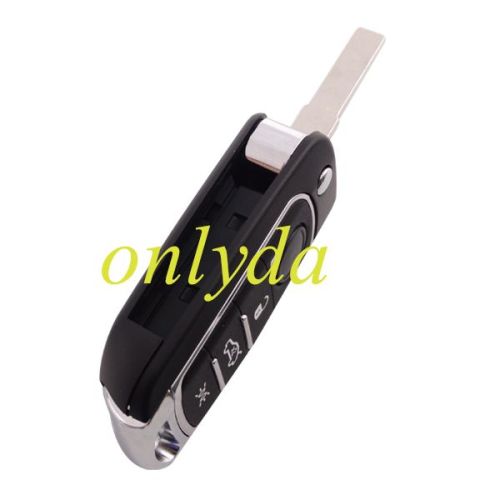 For Fiat 500X 4 button Remote Key blank  with SIP22 blade
