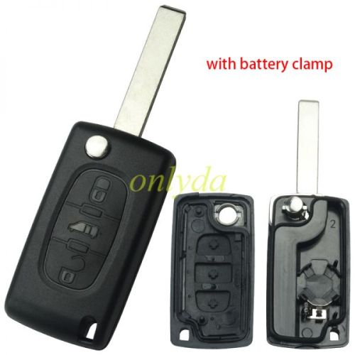 For fiat 3 buton remote key blank with battery HU83-SH3-VAN