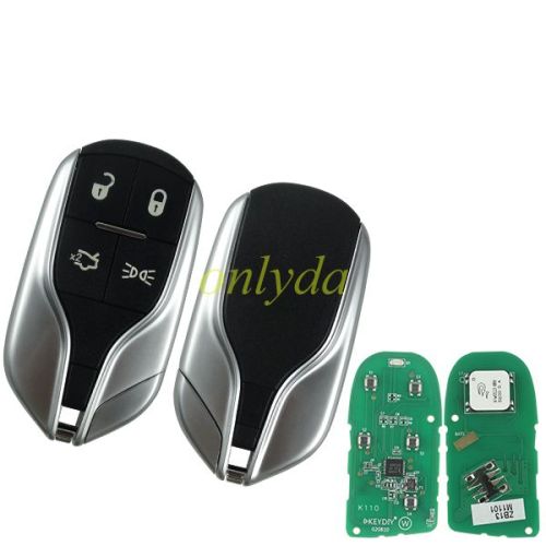 Ford model KEYDIY Remote key 4 button ZB13-4 smart key only have PCB for KD-X2 and KD MAX