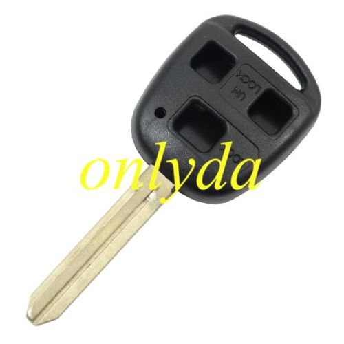 For toyota remote key with 3buton the blade is TOY43,TOY43-SH3