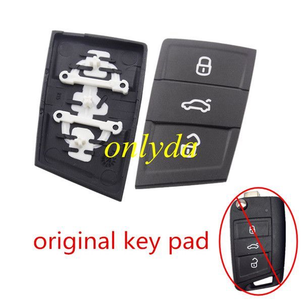 For VW 3 button remote key pad