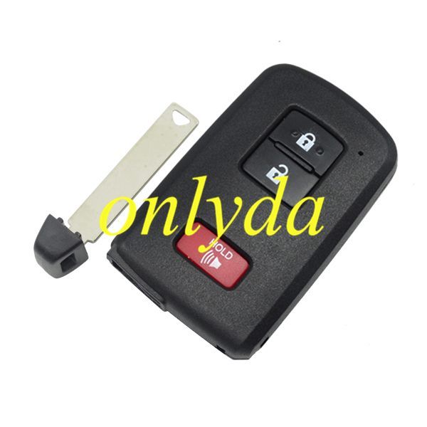 For Toyota 2+1 button remote key shell, the button is square