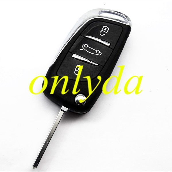 For  Citroen 3 buttion key blank  with VA2 blade