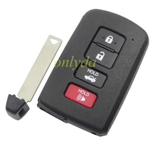 For Toyota 3+1 button remote key shell ,the button is square