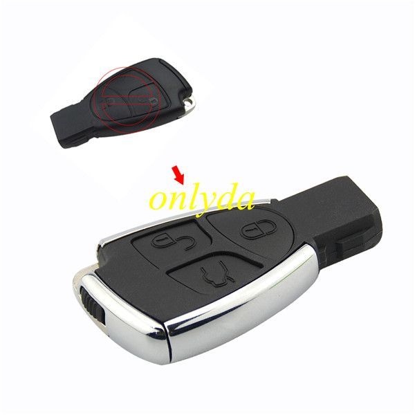 For uprade 3 button Remote car key shell   Class Alarm Cover w203 w211 w204 Replacement Car key Fob shell