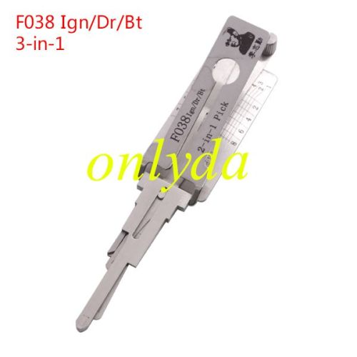 For Ford FO38 3 In 1 lock pick and decoder   genuine ! used for Ford Lincoln Mazda Nissan