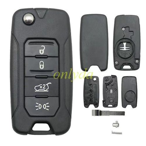 For Jeep 4 button remote key shell without logo