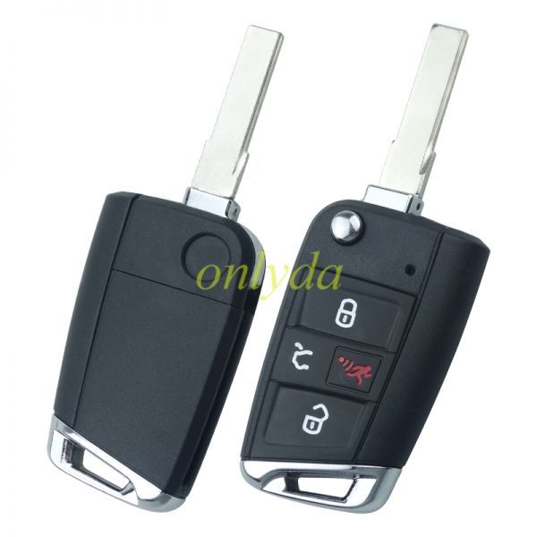 For  VW GTI Golf keyless (315mhz)ASK Megamos AES FCCID:NBGFS12P01 IC:2694A-FS12P01 P/N:5G6959752BM  5G0959752BD  5G0959752BE