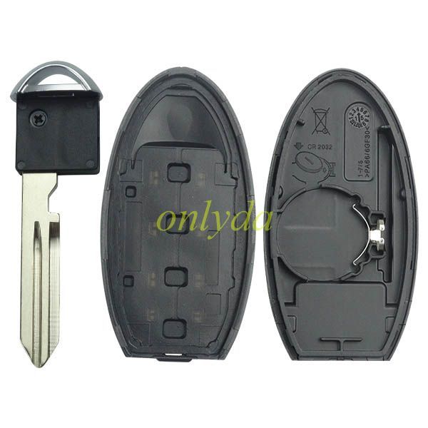 For Nissan 4 button  remote key blank for new model with trunk button