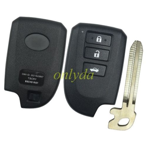 For Toyota Vios 3 button small key case