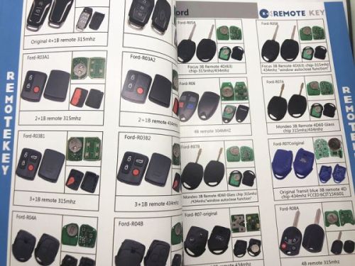 onlyda Auto Remote keys catalog book