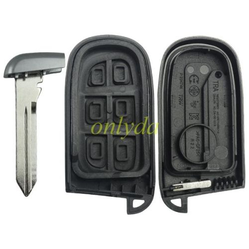 Chrysler 3+1 button  remote key shell with blade