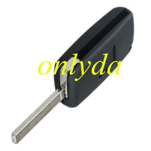 For  Peugeot 307 3- button  flip key shell with light button- VA2-SH3- Light-  no battery place flat back cover or square logo place on the back ）