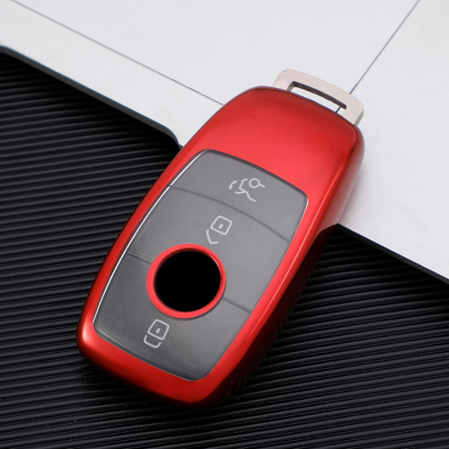 For Benz TPU protective key case  black or red color, please choose