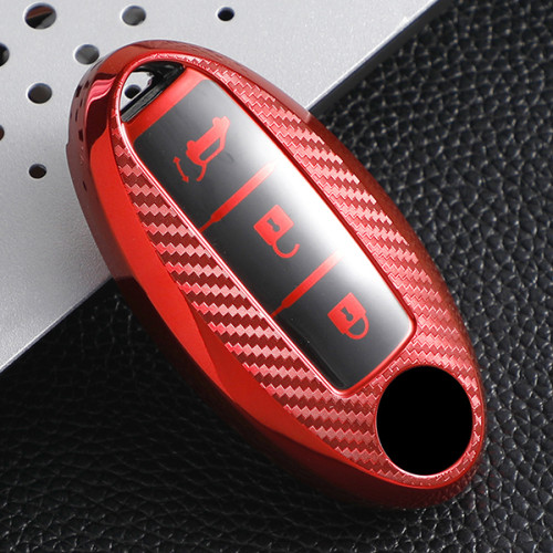 For Nissan TPU protective 3 button key case，Transparent button， please choose the color