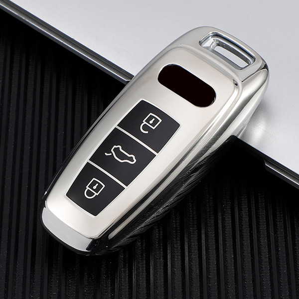 For Audi A3/Q3/Q2L/A1/S3 3 button TPU protective key case,please choose the color