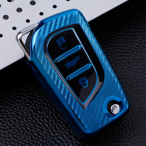 For Toyota  transparent button TPU protective key case please choose the color